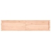 Estante de pared madera maciza roble sin tratar 180x40x(2-4) cm