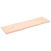 Estante de pared madera maciza roble sin tratar 180x50x(2-4) cm