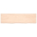 Estante de pared madera maciza roble sin tratar 180x50x(2-4) cm