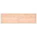 Estante de pared madera maciza roble sin tratar 180x50x(2-4) cm