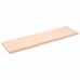 Estante de pared madera maciza roble sin tratar 180x50x(2-6) cm