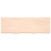 Estante de pared madera maciza roble sin tratar 180x60x(2-6) cm