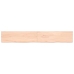 Estante de pared madera maciza roble sin tratar 200x30x(2-4) cm