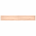 Estante de pared madera maciza roble sin tratar 200x30x(2-4) cm