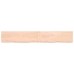 Estante de pared madera maciza roble sin tratar 200x30x(2-6) cm