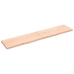 Estante de pared madera maciza roble sin tratar 200x40x(2-4) cm