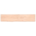 Estante de pared madera maciza roble sin tratar 200x40x(2-6) cm