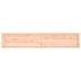 Estante de pared madera maciza roble sin tratar 200x40x(2-6) cm