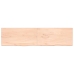 vidaXL Estante de pared madera maciza roble sin tratar 200x50x(2-4) cm