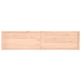 vidaXL Estante de pared madera maciza roble sin tratar 200x50x(2-4) cm