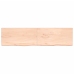 Estante de pared madera maciza roble sin tratar 200x50x(2-6) cm