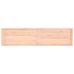 Estante de pared madera maciza roble sin tratar 200x50x(2-6) cm