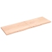 Estante de pared madera maciza roble sin tratar 200x60x(2-4) cm