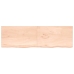 Estante de pared madera maciza roble sin tratar 200x60x(2-4) cm