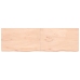 Estante de pared madera maciza roble sin tratar 200x60x(2-6) cm