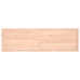 Estante de pared madera maciza roble sin tratar 200x60x(2-6) cm