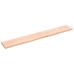 Estante de pared madera maciza roble sin tratar 220x30x(2-4) cm