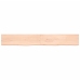 Estante de pared madera maciza roble sin tratar 220x30x(2-4) cm