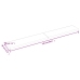 Estante de pared madera maciza roble sin tratar 220x30x(2-6) cm