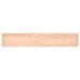 vidaXL Estante de pared madera maciza roble sin tratar 220x40x(2-4) cm