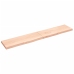 vidaXL Estante de pared madera maciza roble sin tratar 220x40x(2-6) cm