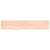 vidaXL Estante de pared madera maciza roble sin tratar 220x40x(2-6) cm