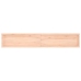 vidaXL Estante de pared madera maciza roble sin tratar 220x40x(2-6) cm