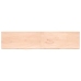 vidaXL Estante de pared madera maciza roble sin tratar 220x50x(2-4) cm