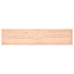 vidaXL Estante de pared madera maciza roble sin tratar 220x50x(2-4) cm