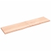 Estante de pared madera maciza roble sin tratar 220x50x(2-6) cm