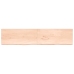 Estante de pared madera maciza roble sin tratar 220x50x(2-6) cm