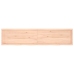 Estante de pared madera maciza roble sin tratar 220x50x(2-6) cm