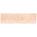 Estante de pared madera maciza roble sin tratar 220x60x(2-4) cm