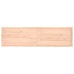 Estante de pared madera maciza roble sin tratar 220x60x(2-4) cm