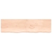 vidaXL Estante de pared madera maciza roble sin tratar 220x60x(2-6) cm