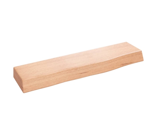 Estante de pared madera de roble tratada marrón claro 40x10x4cm