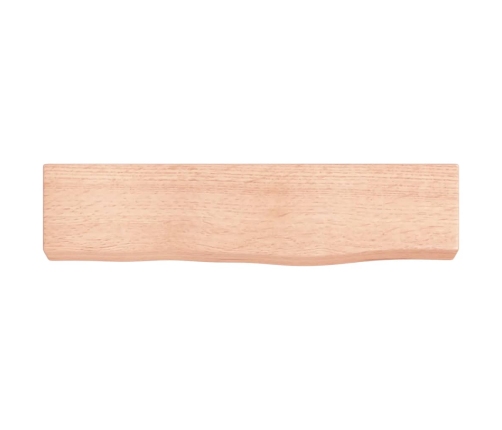 Estante de pared madera de roble tratada marrón claro 40x10x4cm