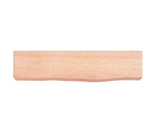 vidaXL Estante de pared madera de roble tratada marrón claro 40x10x6cm