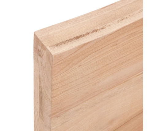 vidaXL Estante de pared madera de roble tratada marrón claro 40x10x6cm