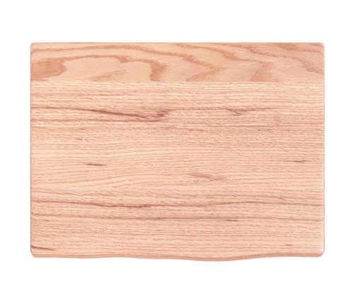 Estante de pared madera de roble tratada marrón claro 40x30x2cm