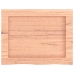 Estante pared madera roble tratada marrón claro 40x30x(2-4) cm