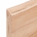 Estante pared madera roble tratada marrón claro 40x30x(2-4) cm