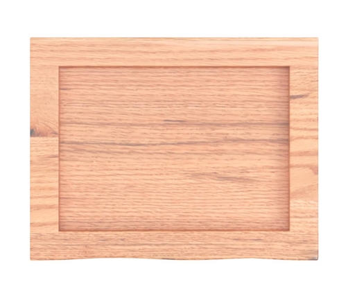 Estante pared madera roble tratada marrón claro 40x30x(2-6) cm