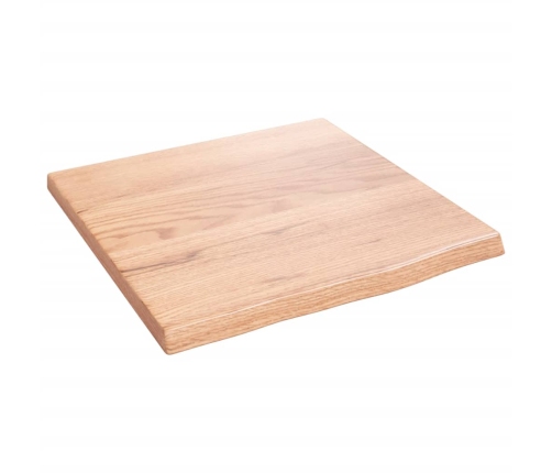 Estante de pared madera de roble tratada marrón claro 40x40x2cm