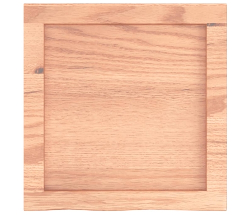 Estante pared madera roble tratada marrón claro 40x40x(2-4) cm