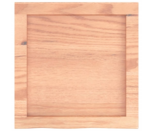 Estante pared madera roble tratada marrón claro 40x40x(2-6) cm