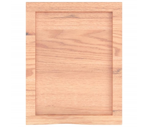 Estante pared madera roble tratada marrón claro 40x50x(2-4) cm