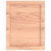 Estante pared madera roble tratada marrón claro 40x50x(2-4) cm