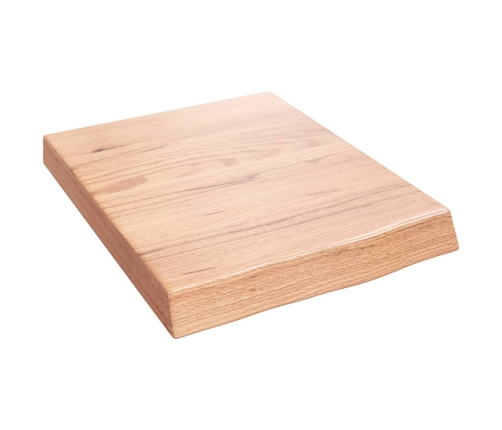 vidaXL Estante pared madera roble tratada marrón claro 40x50x(2-6) cm