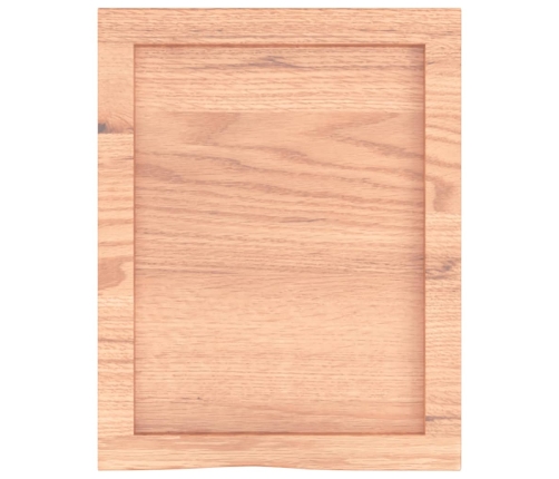 vidaXL Estante pared madera roble tratada marrón claro 40x50x(2-6) cm